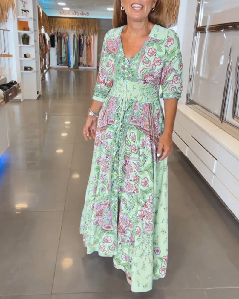 Noreen | Bohemian Flow Maxikleid 