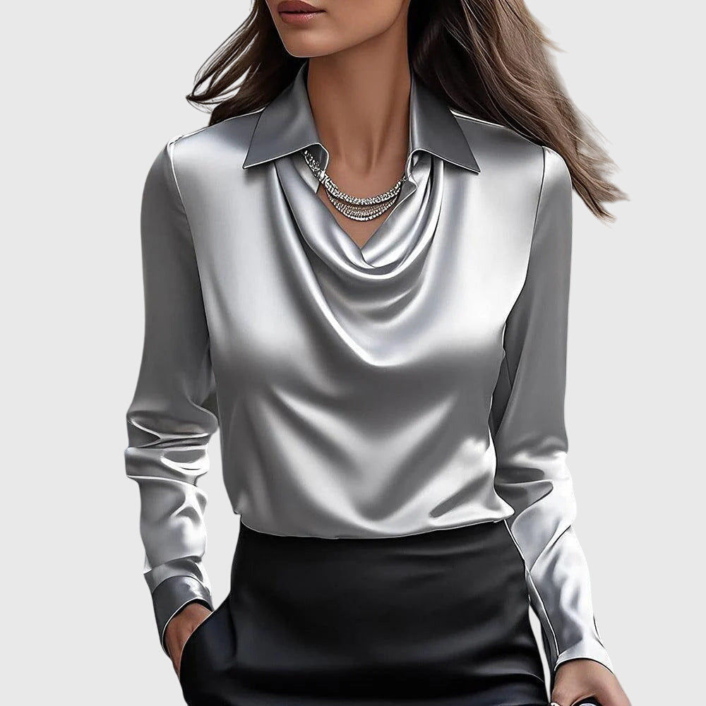 Brooklyn – Elegante Satinbluse 