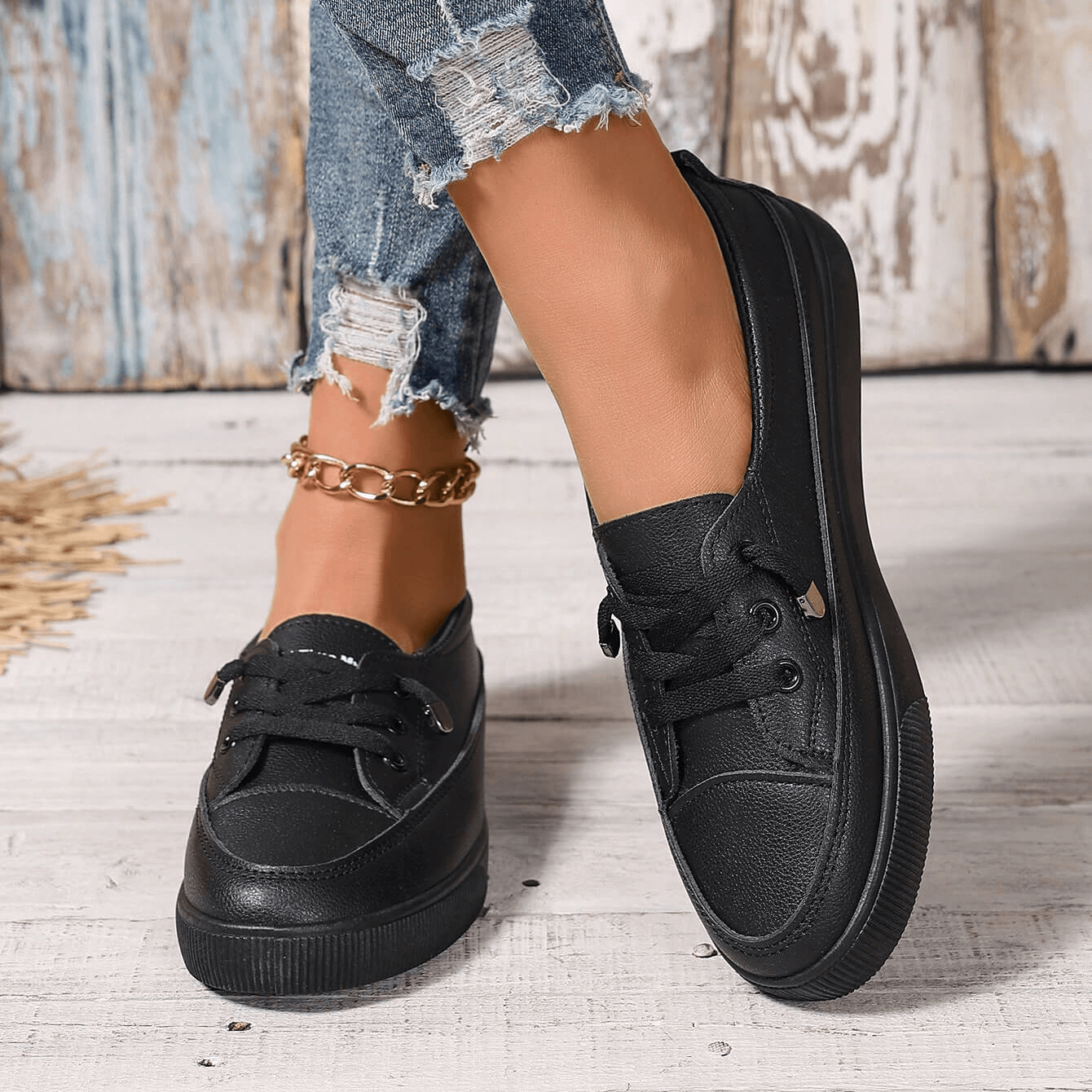 Flache orthopädische Damenschuhe 