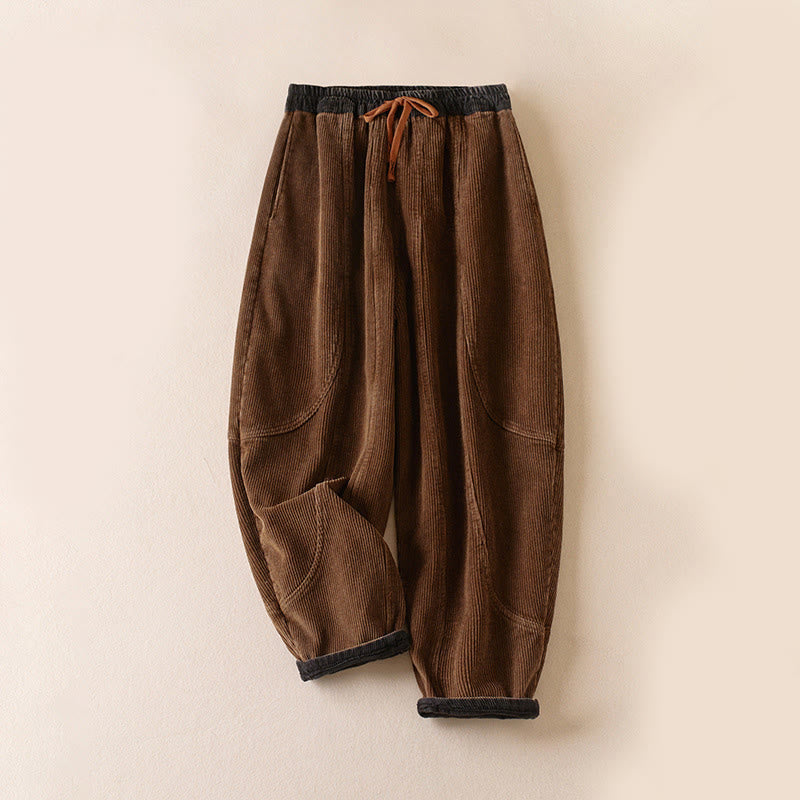 Thermofleece aus Cord-Baumwolle für Damen 