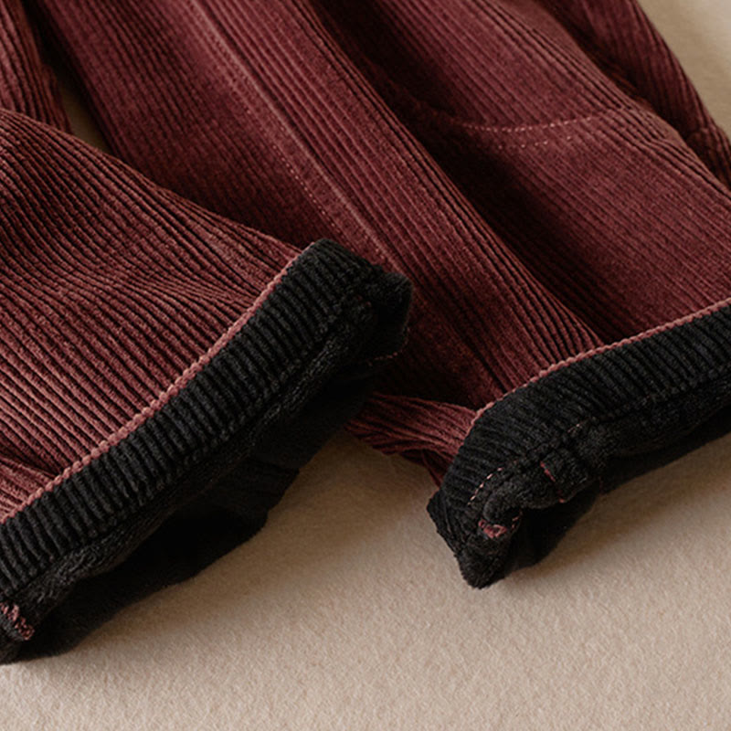 Thermofleece aus Cord-Baumwolle für Damen 