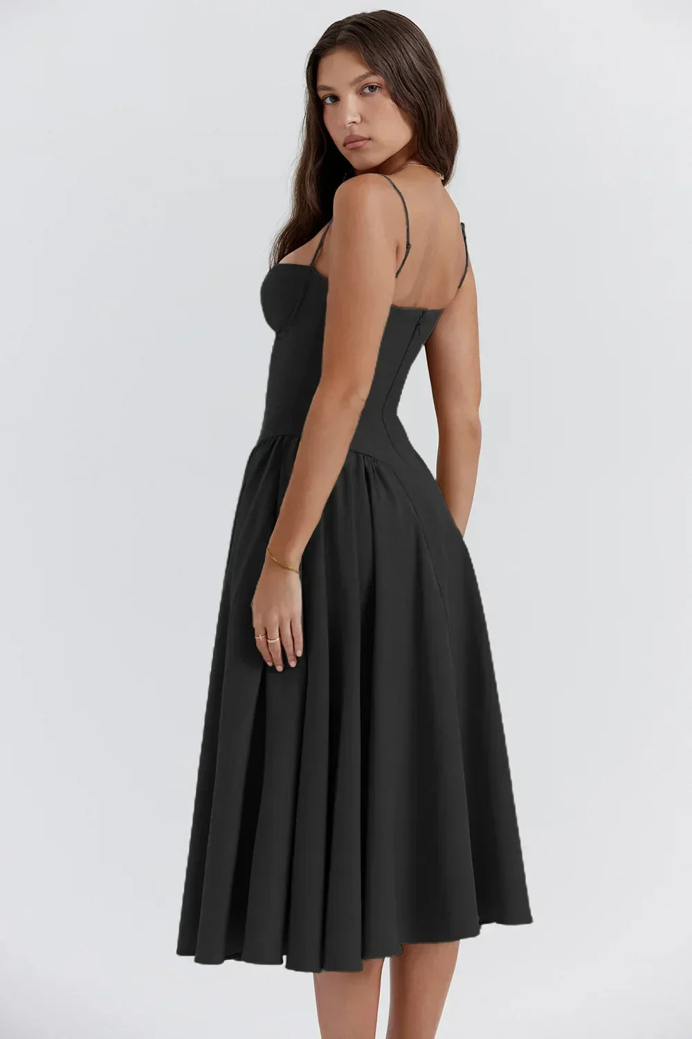 Ilona | Weich fließendes Midikleid