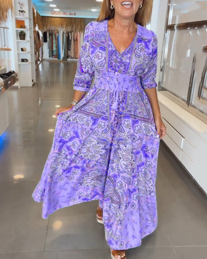 Noreen | Bohemian Flow Maxikleid 