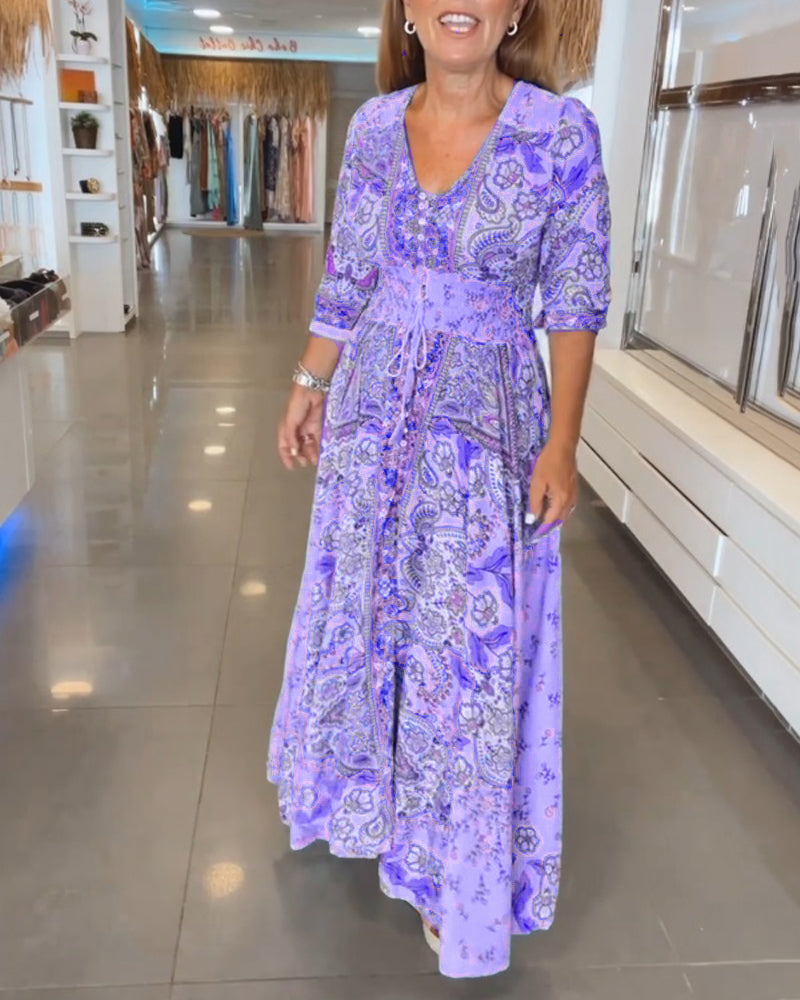 Noreen | Bohemian Flow Maxikleid 
