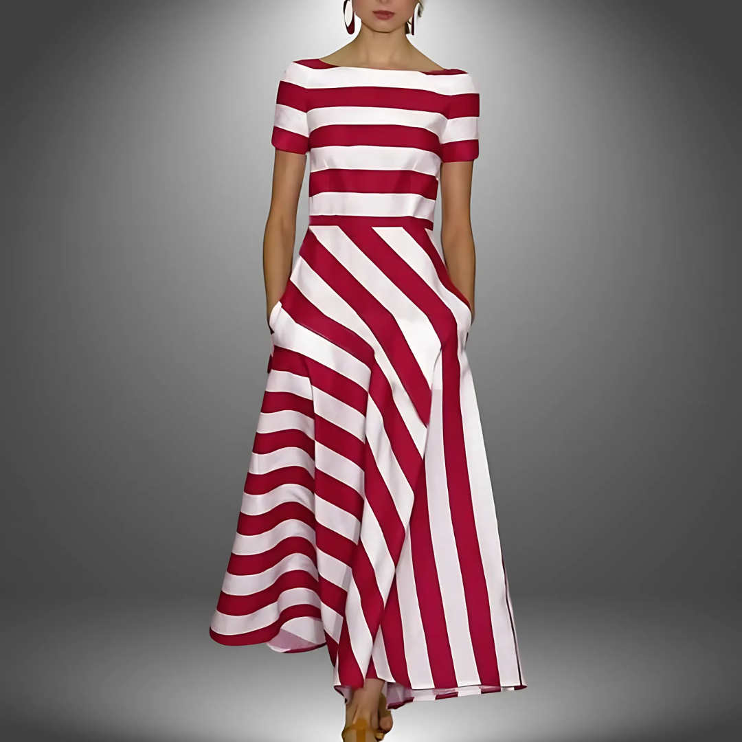 Emma – Ein luftig-leichtes Kleid mit dezenten Streifen 