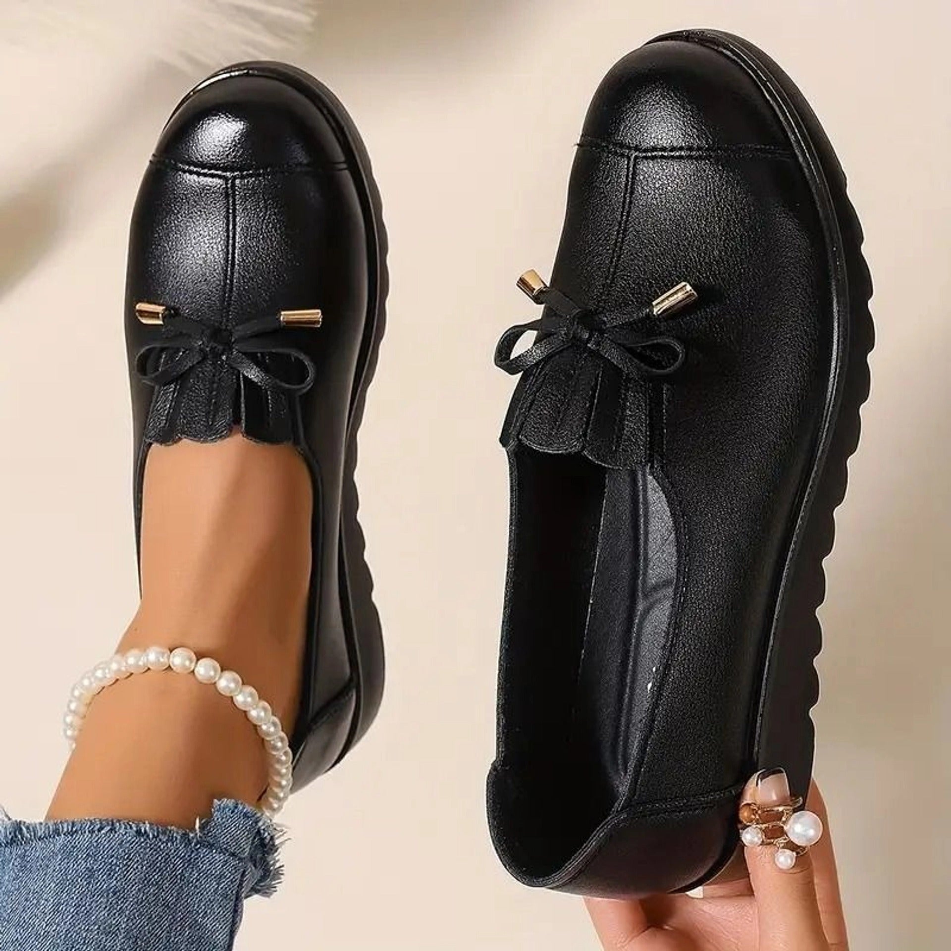 Slip-On-Mokassins für Damen 