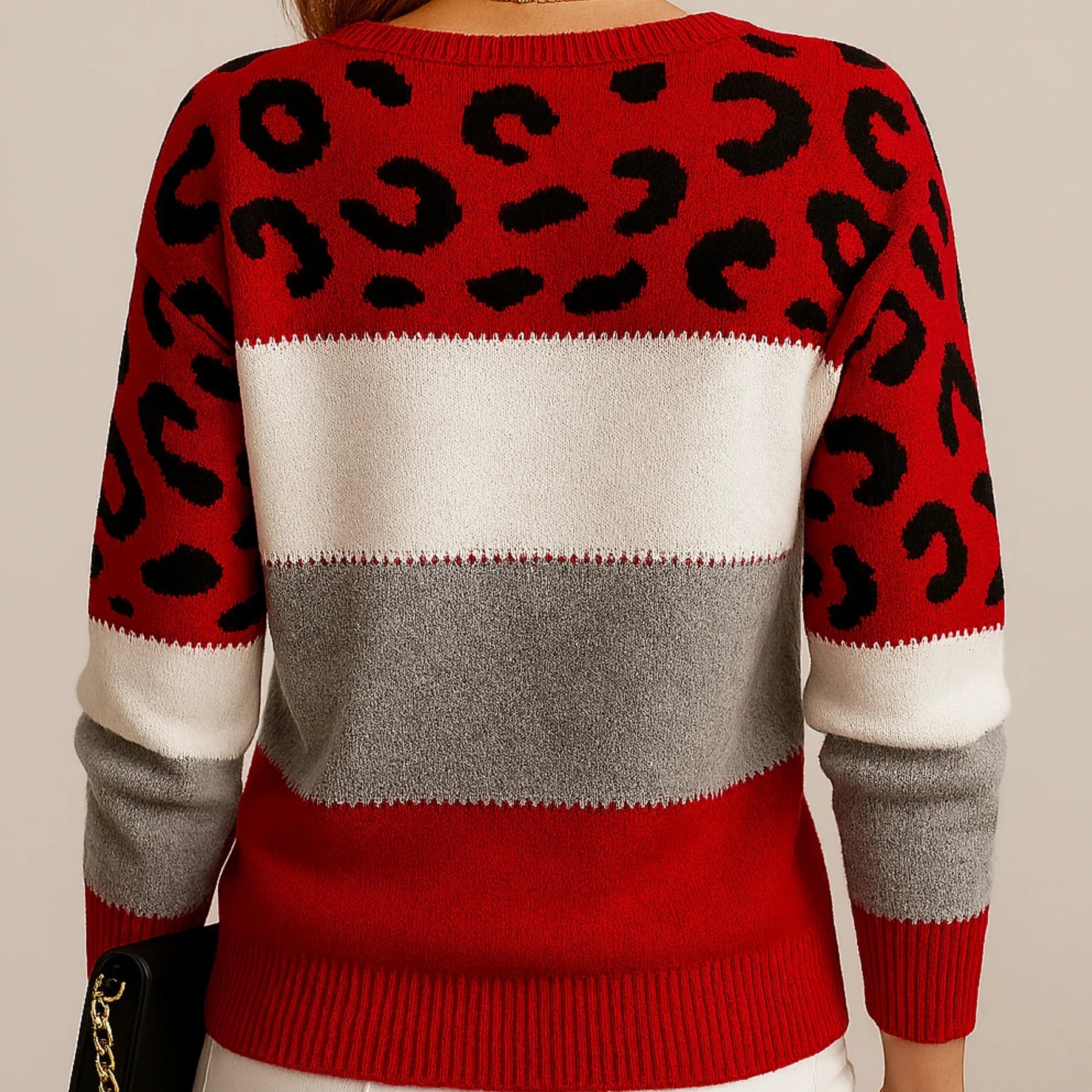 Melody | Lässiger Pullover mit Leopardenmuster 