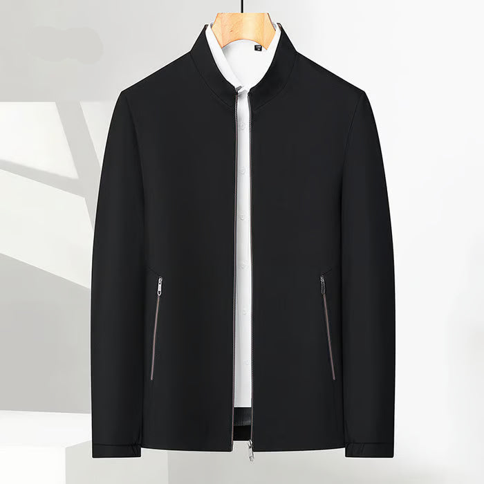 Herrenjacke mit Stehkragen und Reißverschluss 