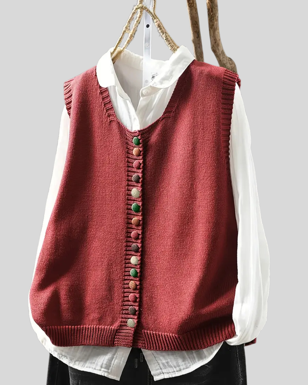 Birgitta | Ärmellose Strickweste