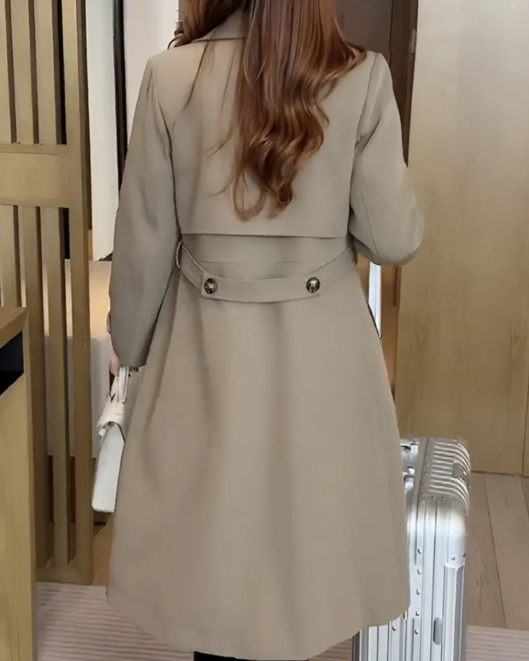 Zweireihiger Trenchcoat für Damen 