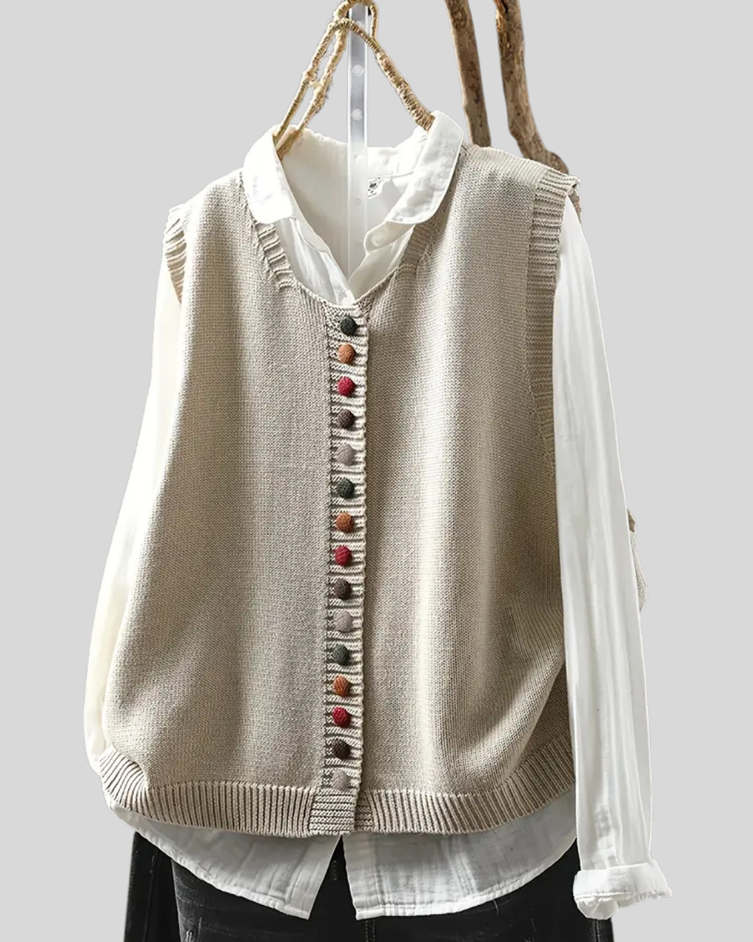 Birgitta | Ärmellose Strickweste