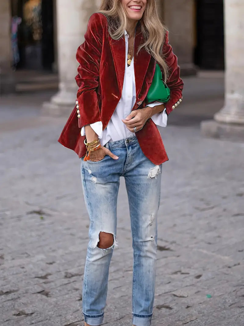 Julie | Elegante Samtjacke 