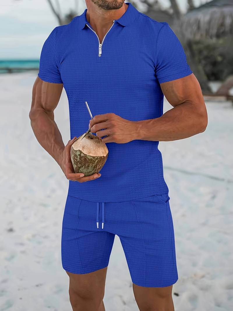Alwin | Klassisches zweiteiliges Urlaubs-Outfit-Set