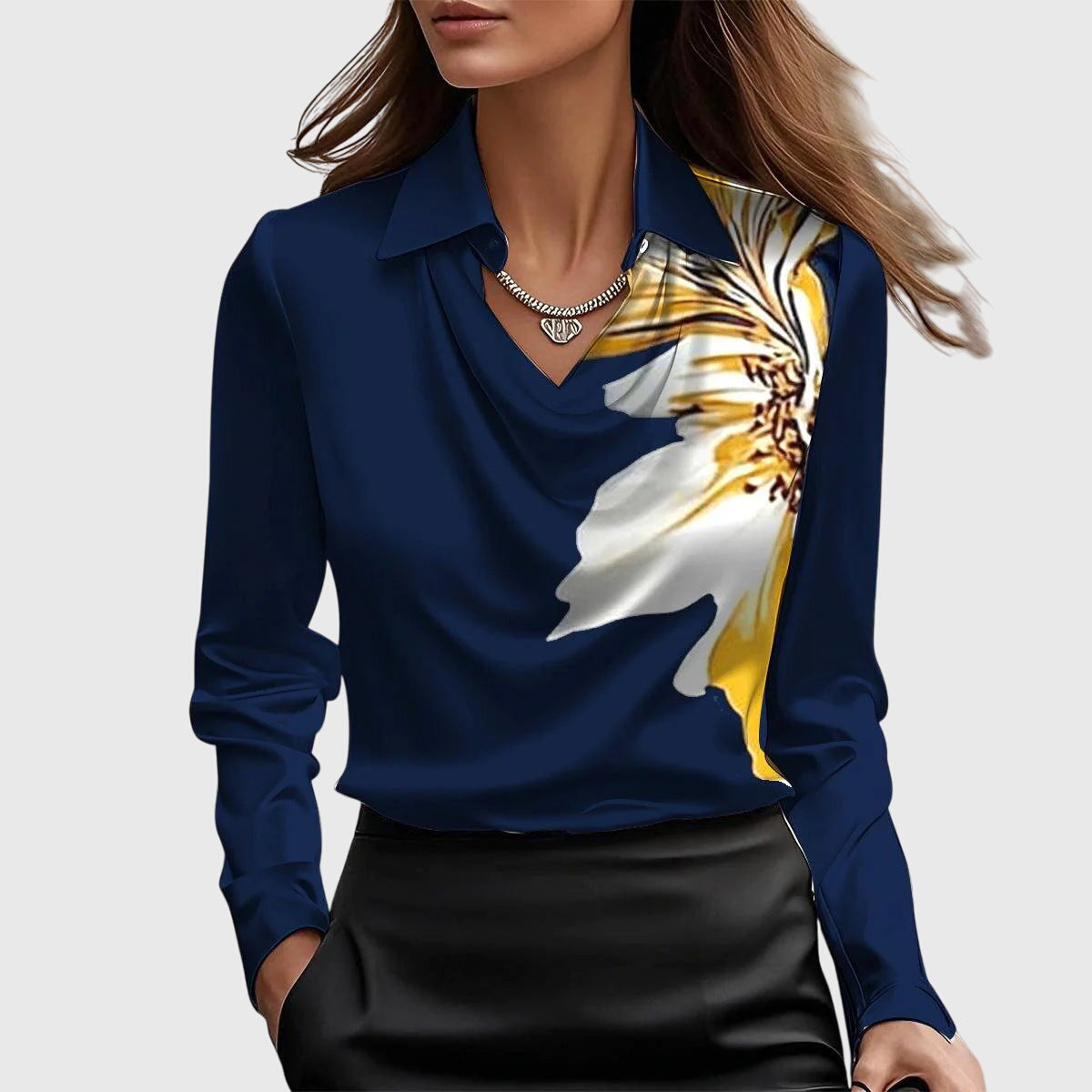 Brooklyn – Elegante Satinbluse 
