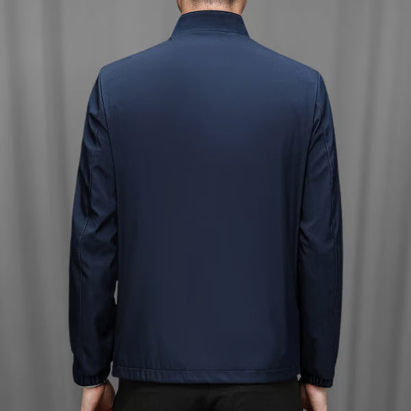 Herrenjacke mit Stehkragen und Reißverschluss 