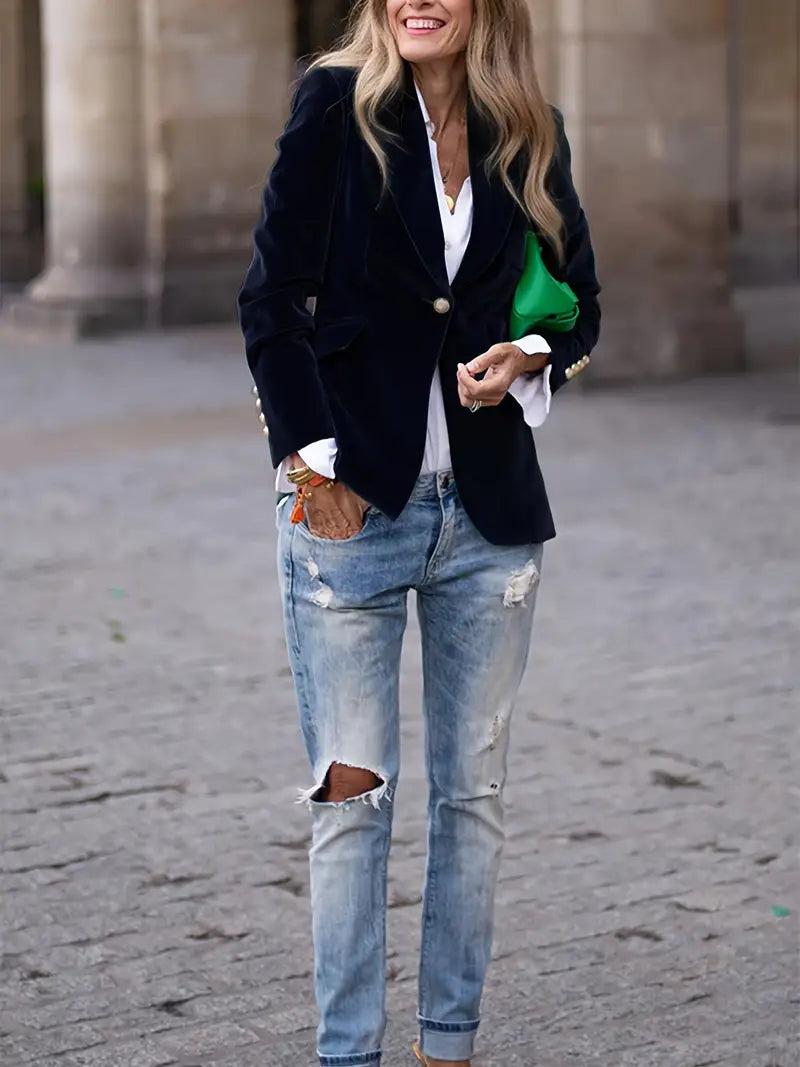 Julie | Elegante Samtjacke 