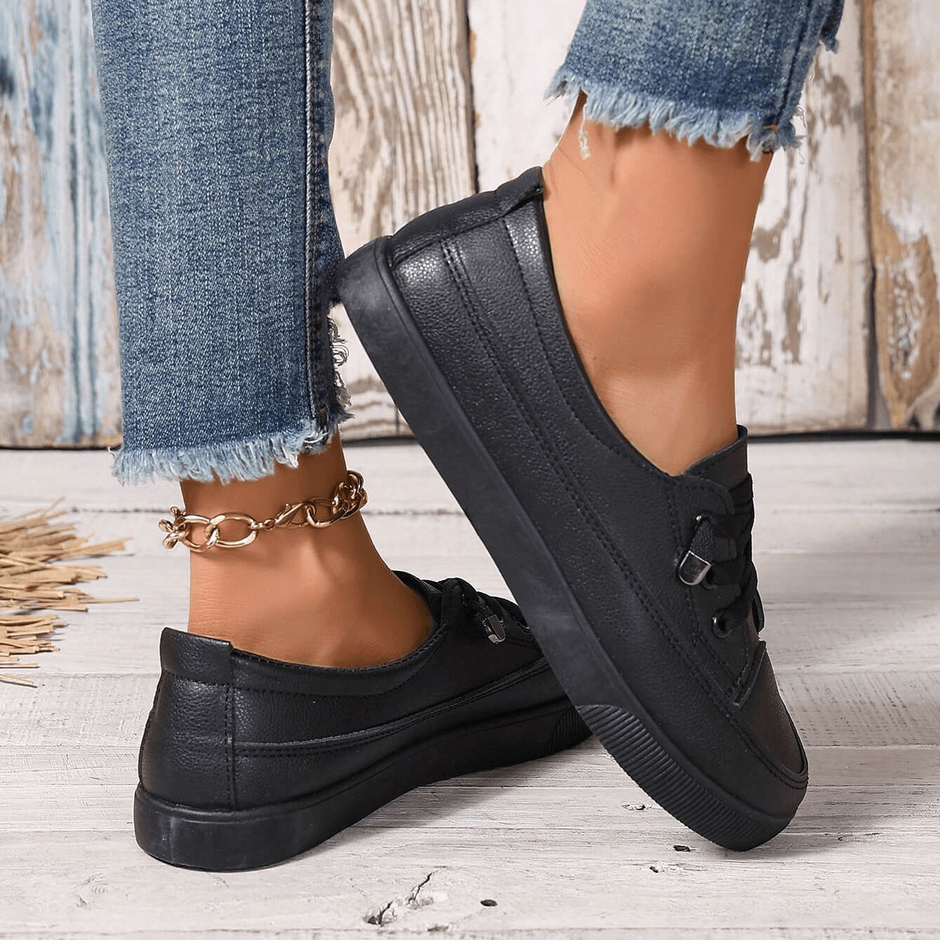 Flache orthopädische Damenschuhe 