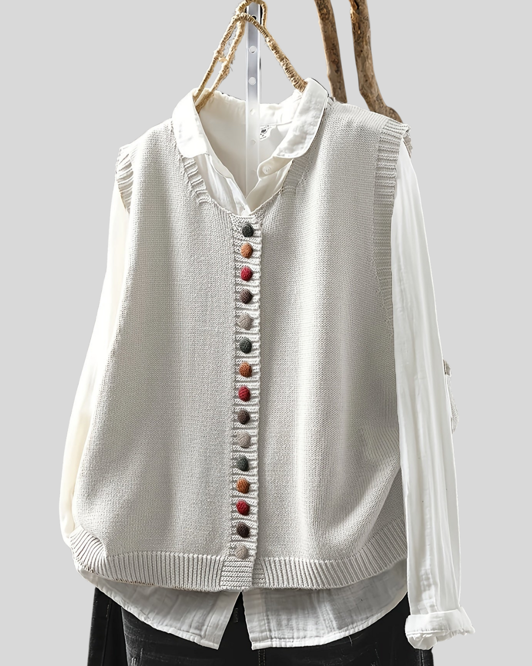 Birgitta | Ärmellose Strickweste