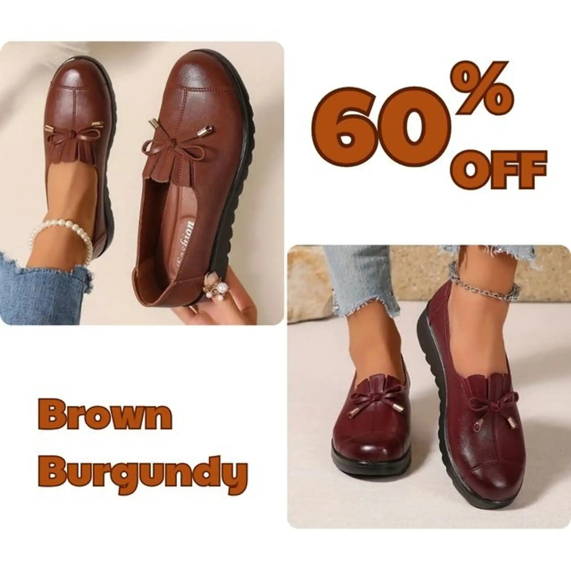 Slip-On-Mokassins für Damen 