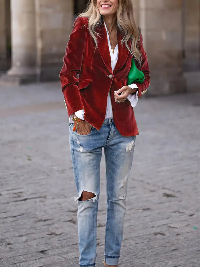 Julie | Elegante Samtjacke 