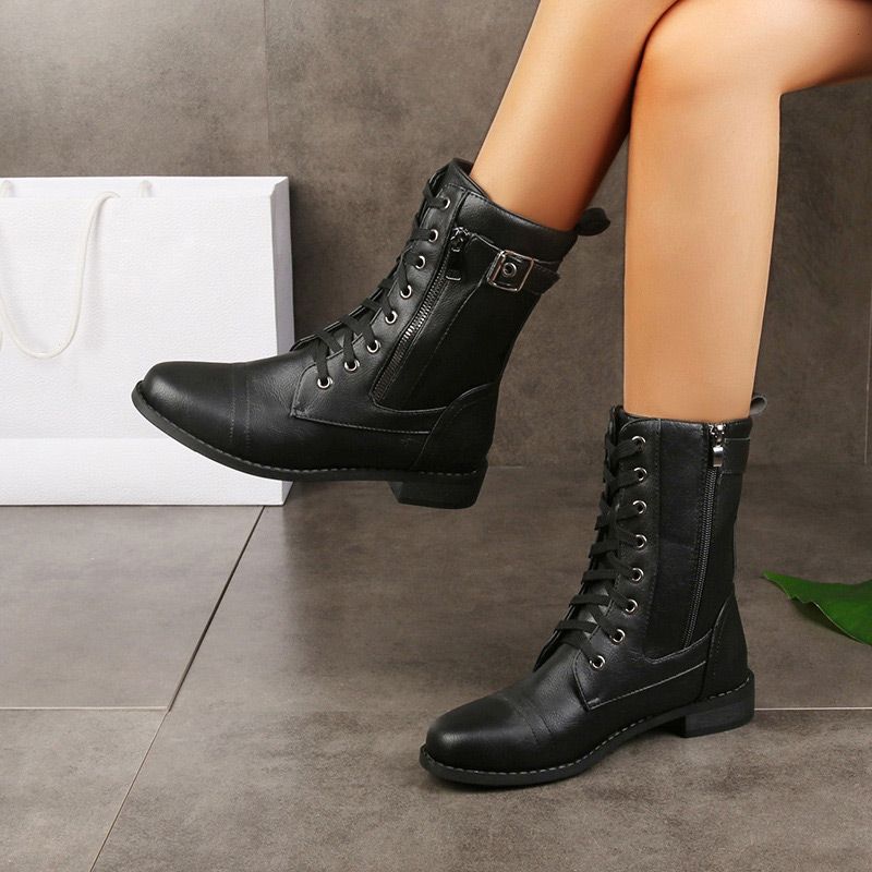 Marie | Damen-Schnürstiefel aus Leder