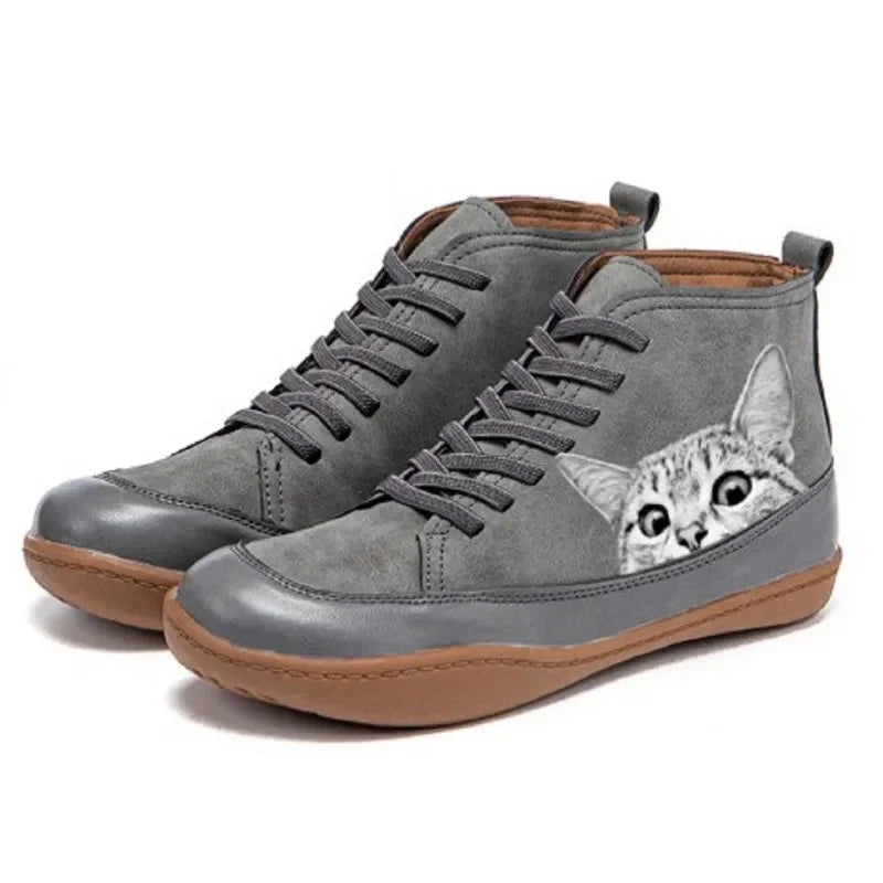 Unisex Schuhe mit Katzenprint