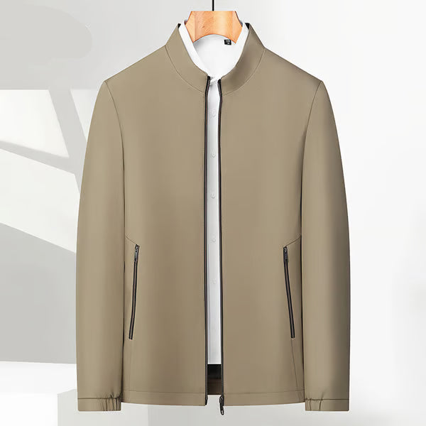 Herrenjacke mit Stehkragen und Reißverschluss 