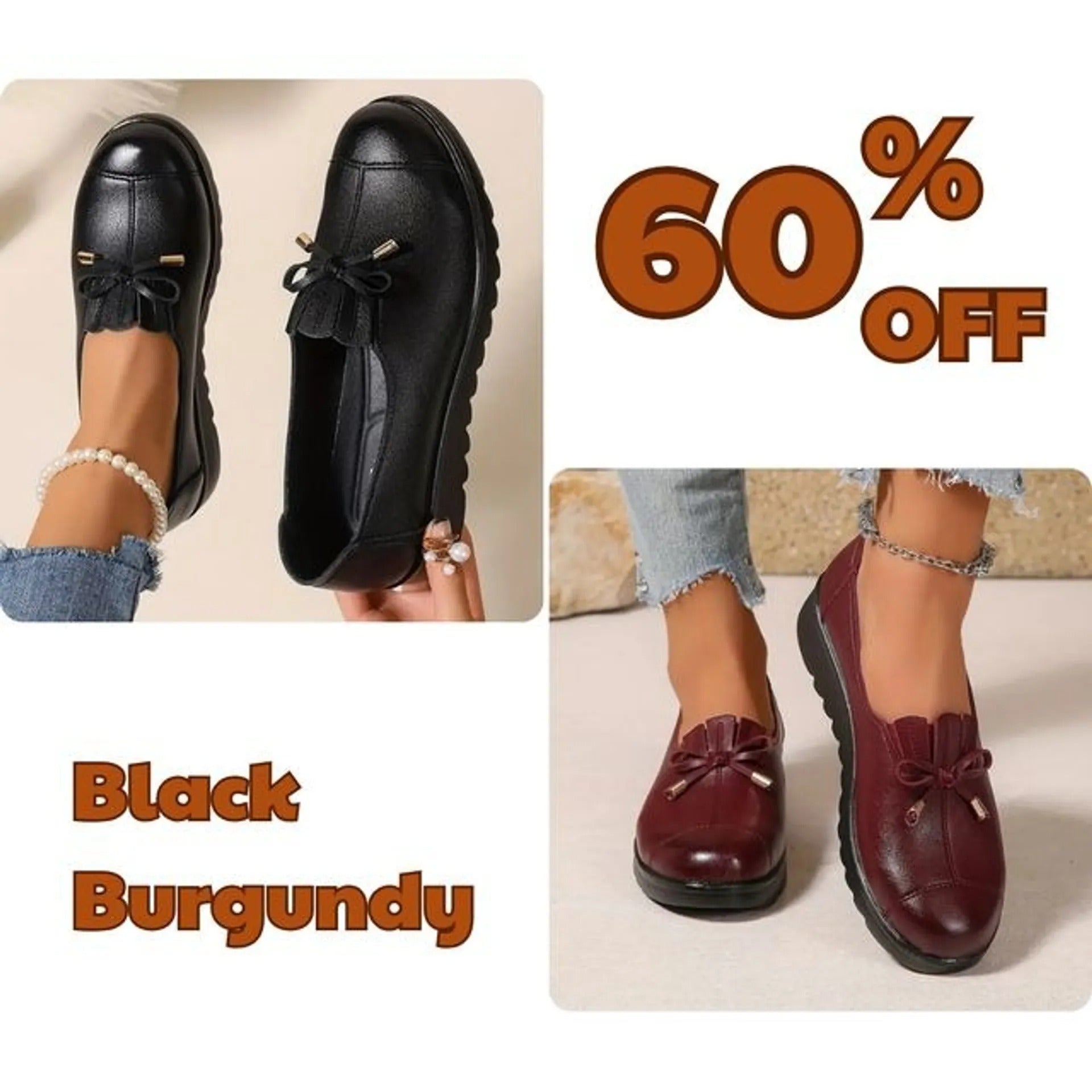 Slip-On-Mokassins für Damen 