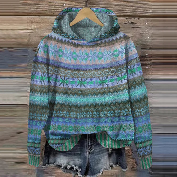 Sofia | Kapuzenpullover mit zeitlosem Muster 
