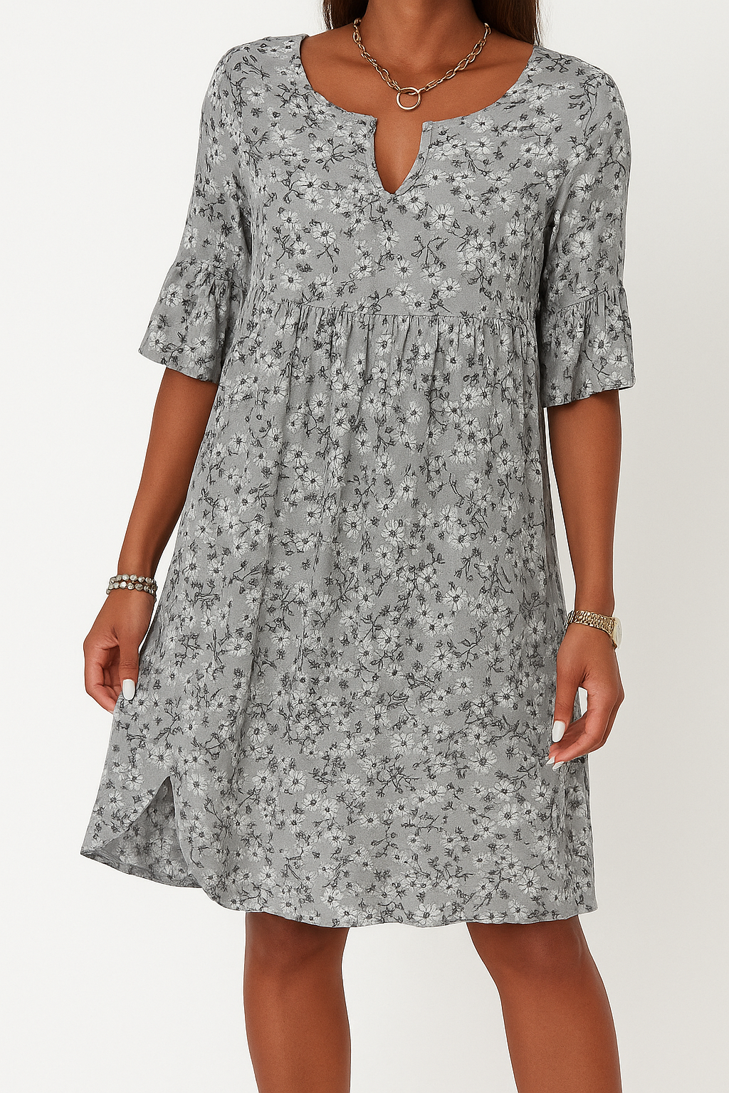 Jelinde | Floral Whisper Midikleid