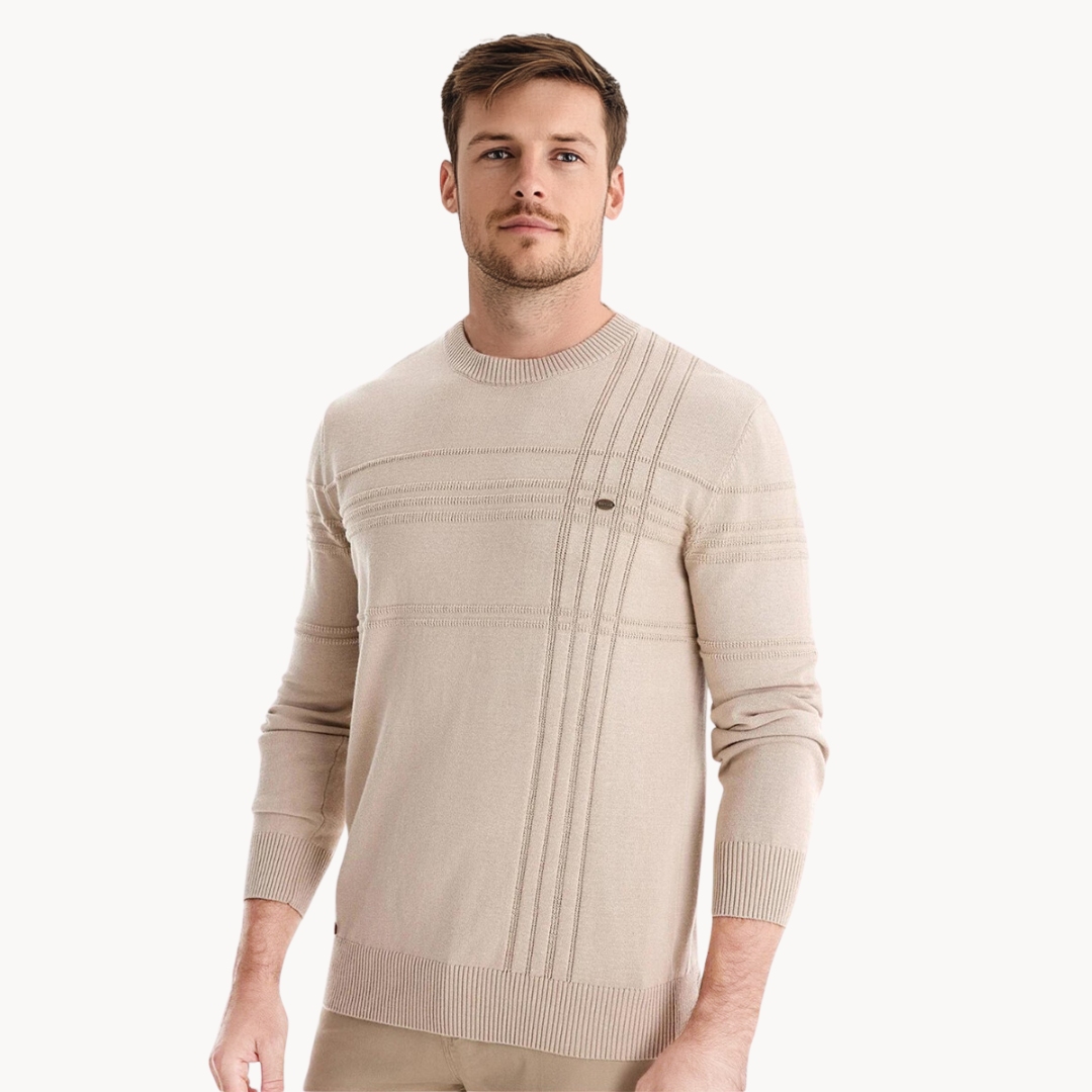 Koelman | Stylischer Herrenpullover mit Karo-Design 