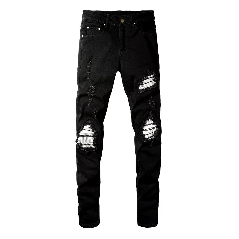 Schwarze Ice-Jeans