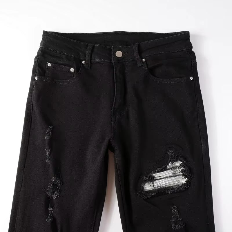 Schwarze Ice-Jeans