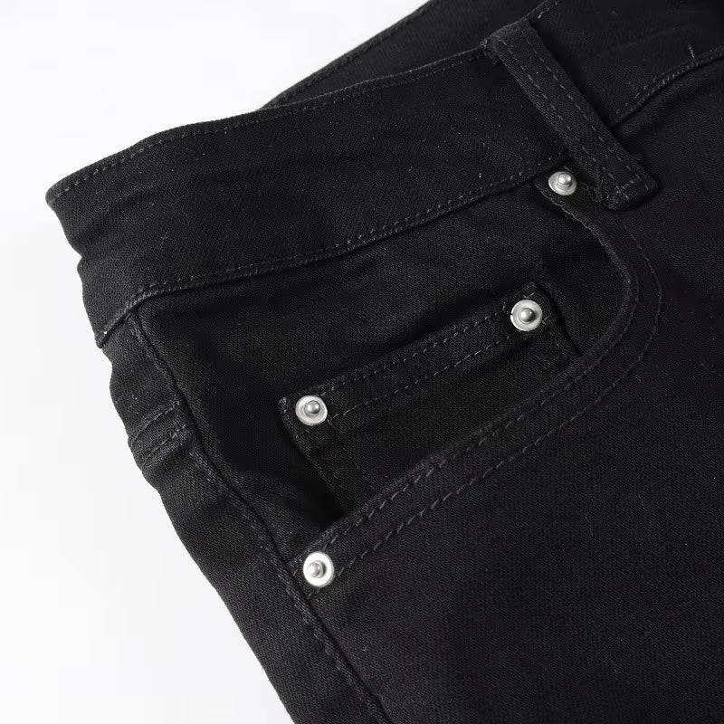 Schwarze Ice-Jeans