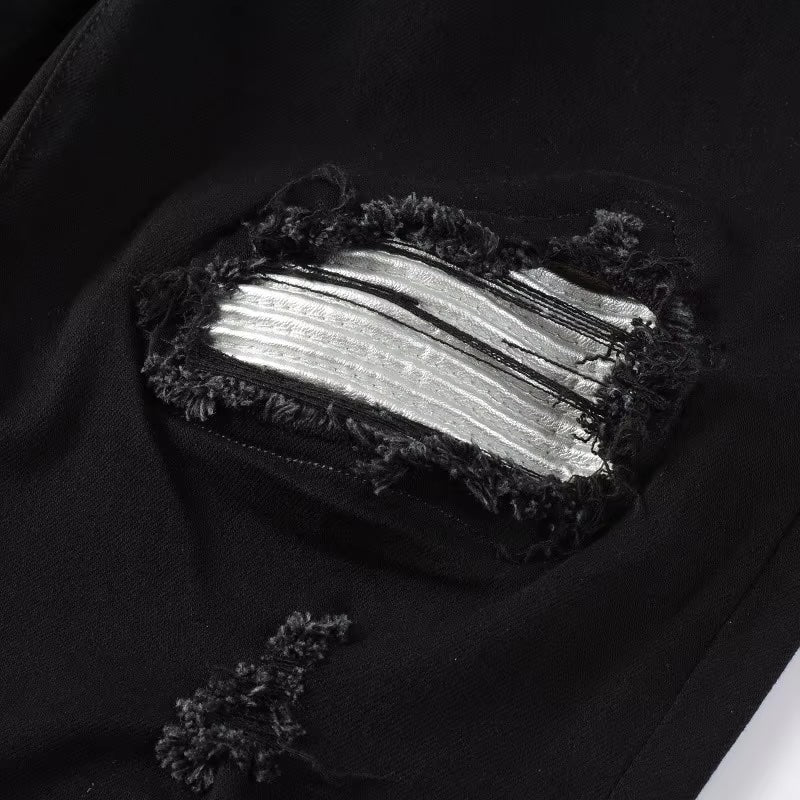 Schwarze Ice-Jeans