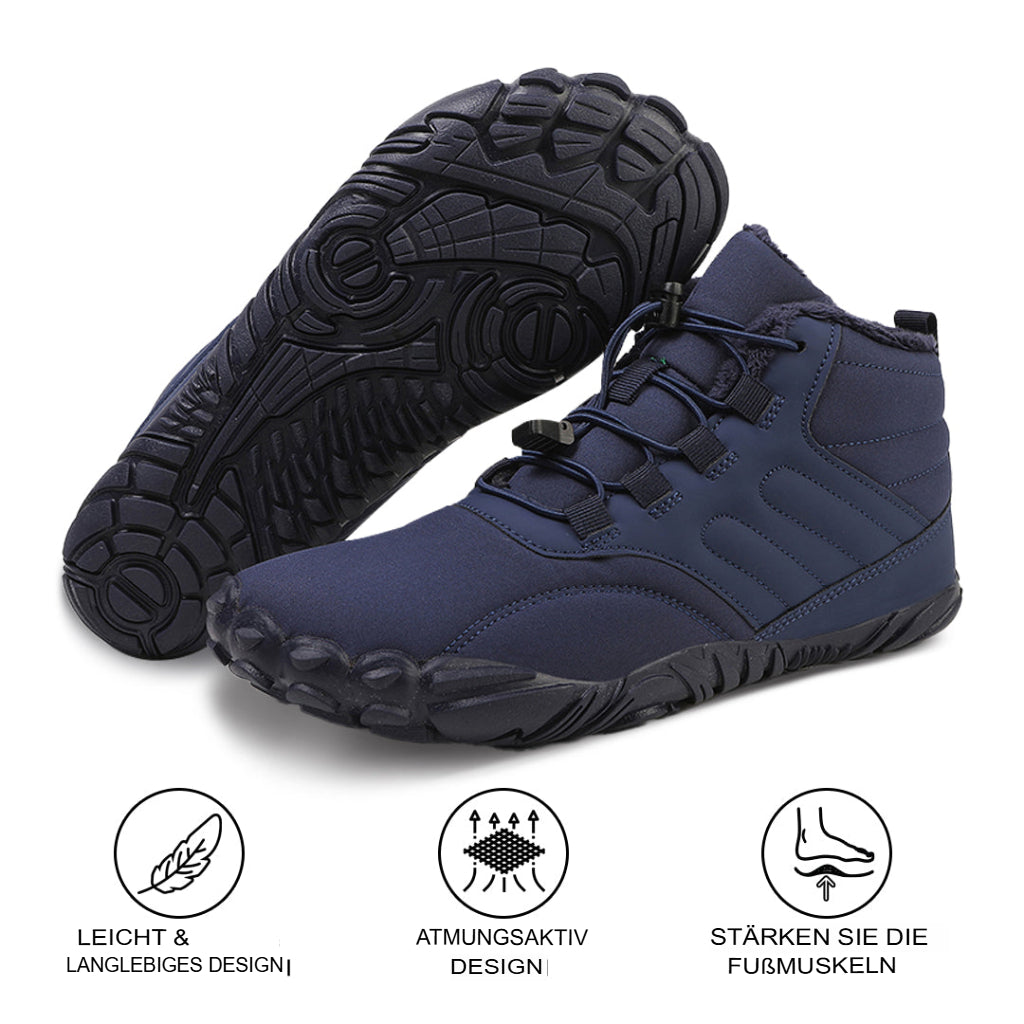 Rutschfeste wasserdichte Barfußschuhe für den Winter