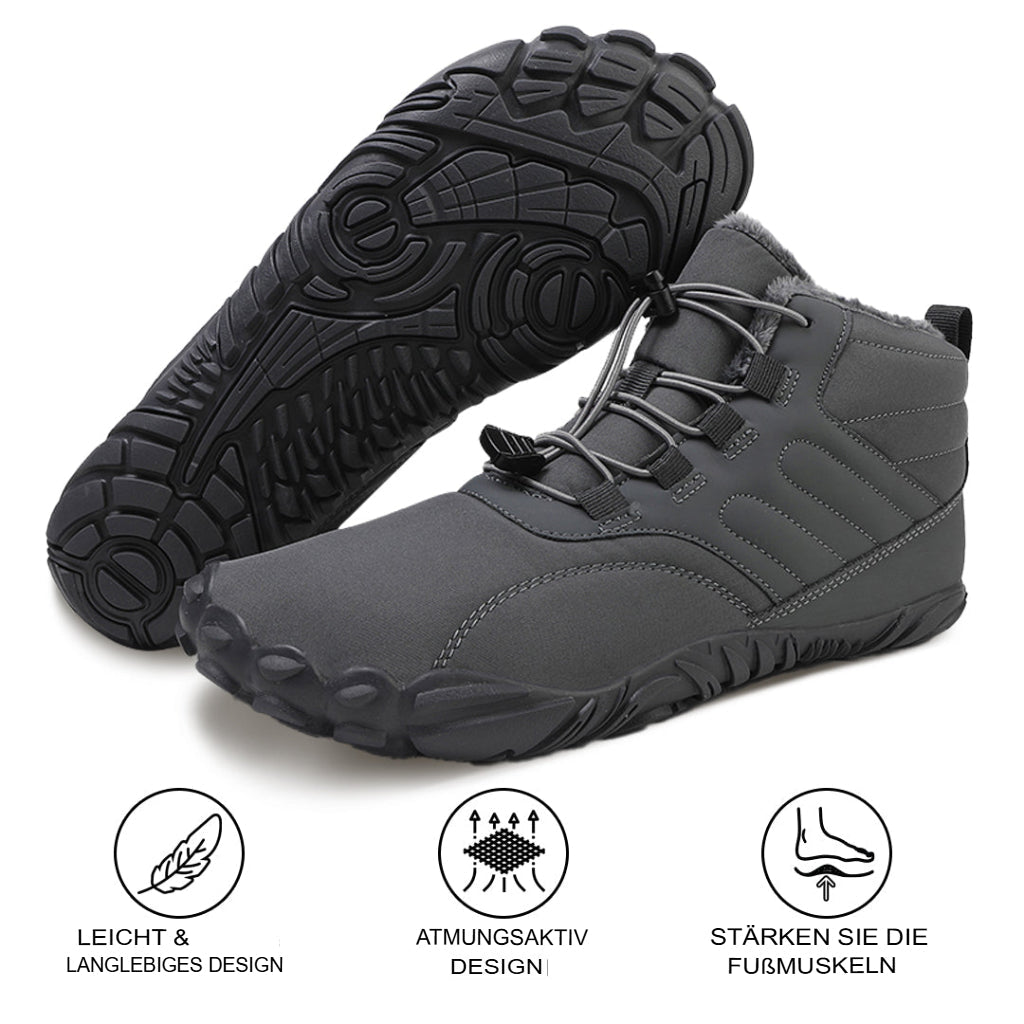 Rutschfeste wasserdichte Barfußschuhe für den Winter