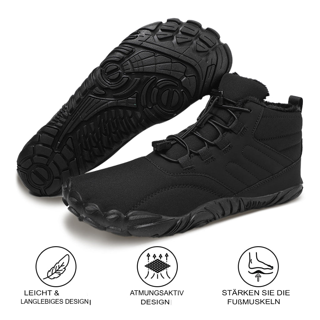 Rutschfeste wasserdichte Barfußschuhe für den Winter
