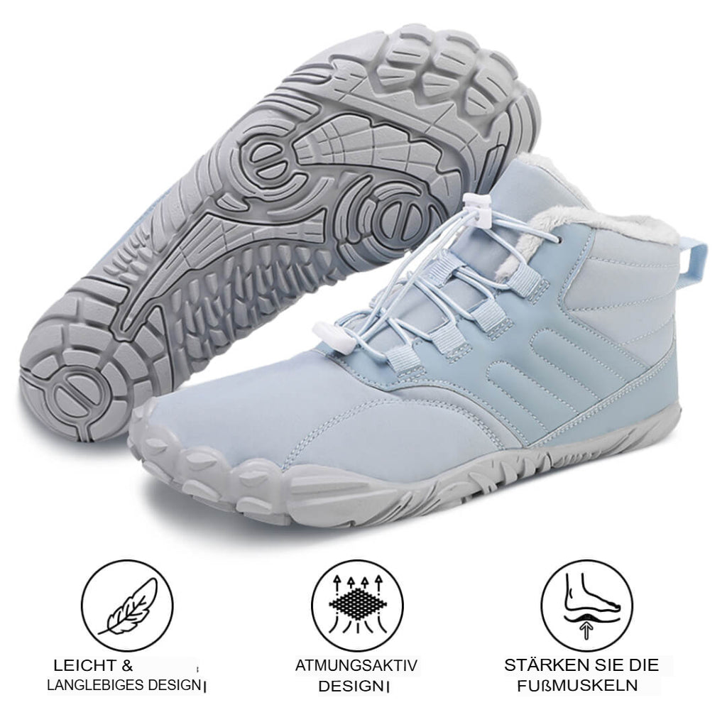 Rutschfeste wasserdichte Barfußschuhe für den Winter