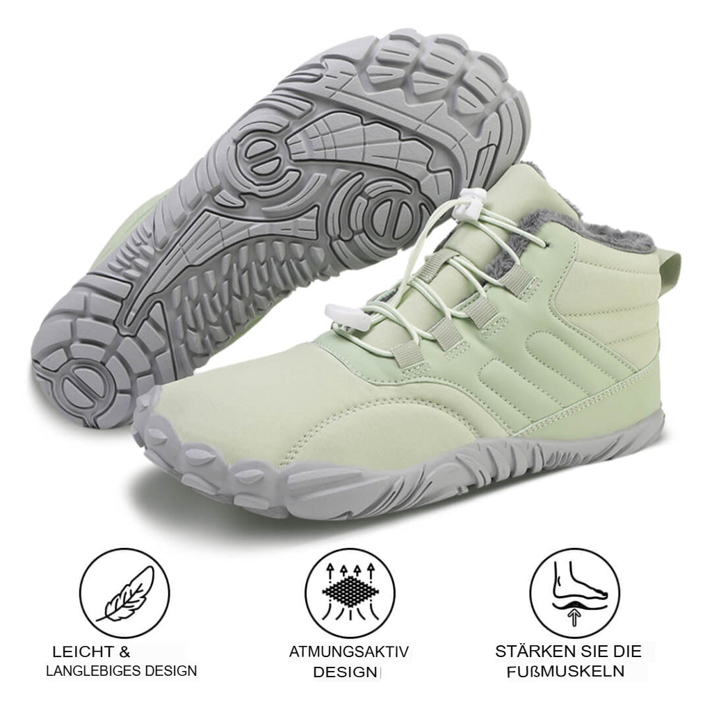 Rutschfeste wasserdichte Barfußschuhe für den Winter