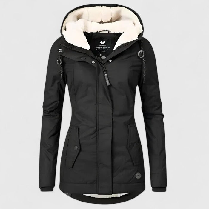 Sylvia | Herbstjacke mit Kapuze 