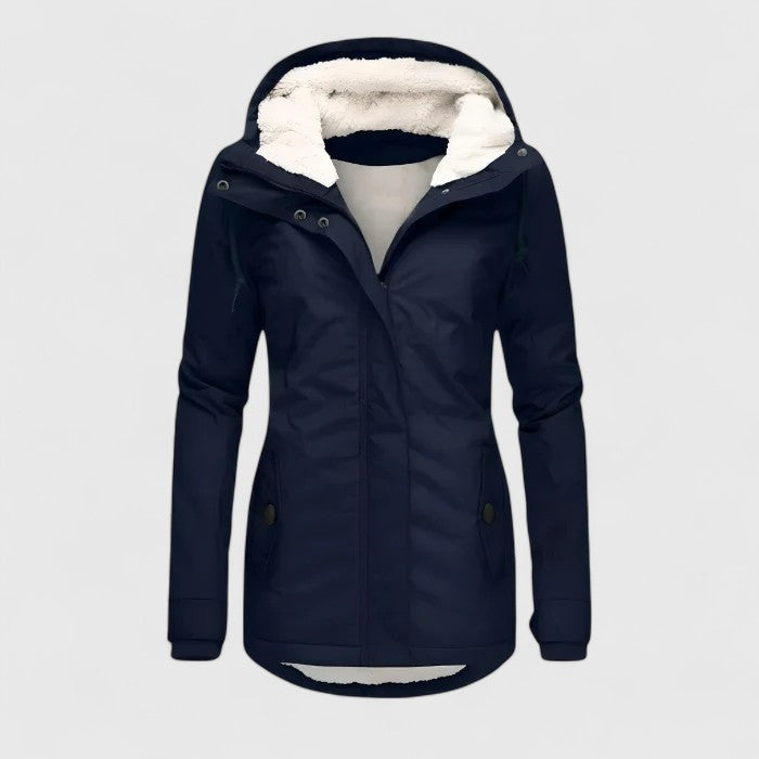 Sylvia | Herbstjacke mit Kapuze 