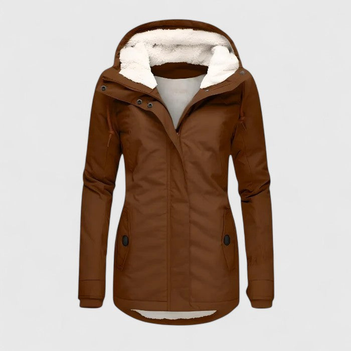 Sylvia | Herbstjacke mit Kapuze 