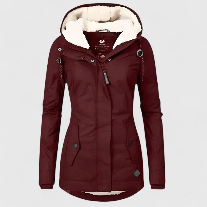 Sylvia | Herbstjacke mit Kapuze 