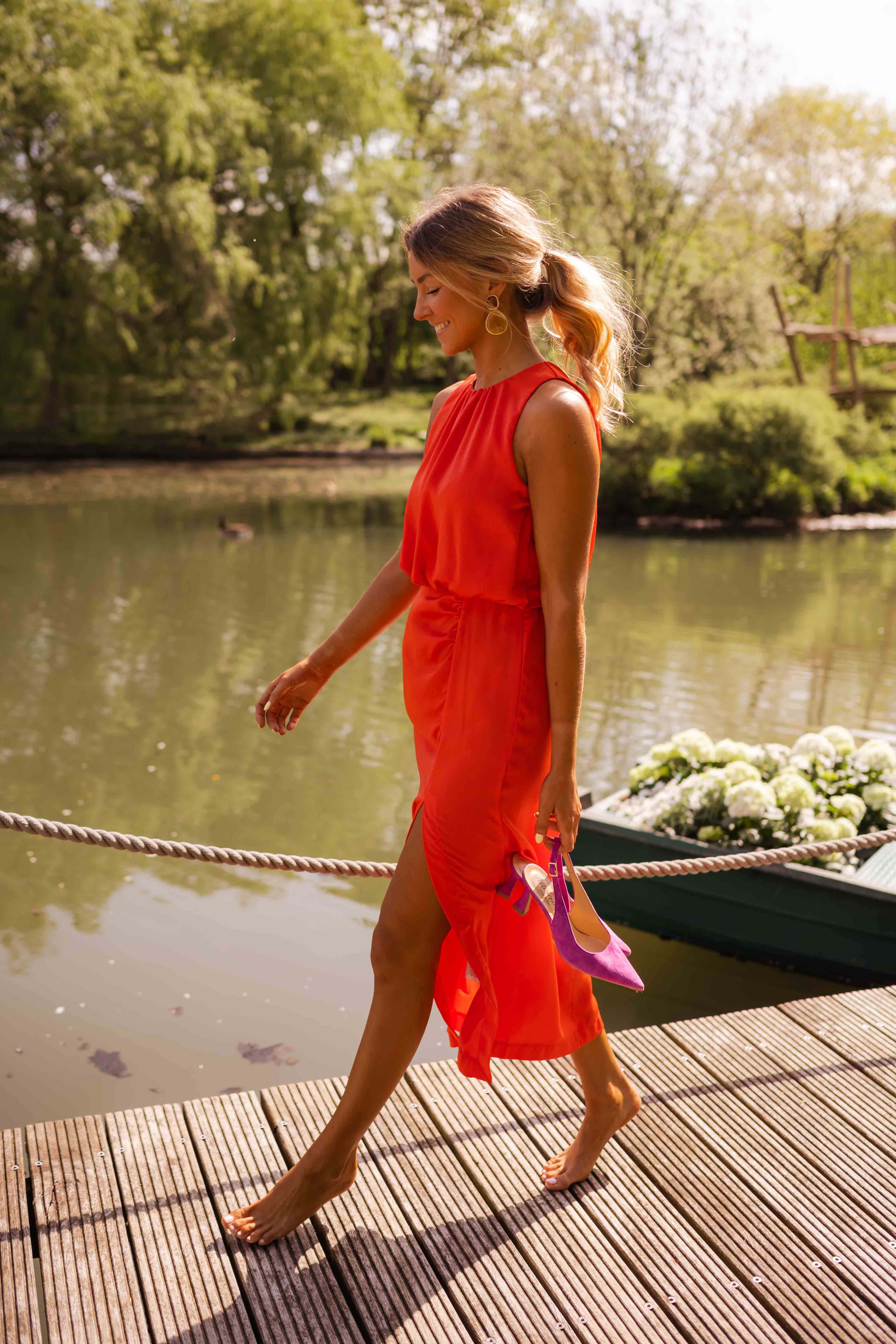 Elegantes Sommer-Midikleid 