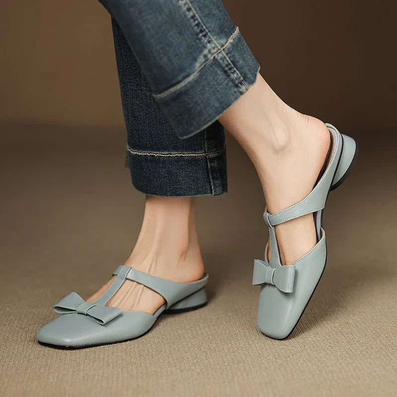 Melanie | Leder-Pantoletten 