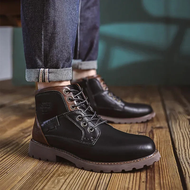 Christopher | Stiefeletten aus Kunstleder
