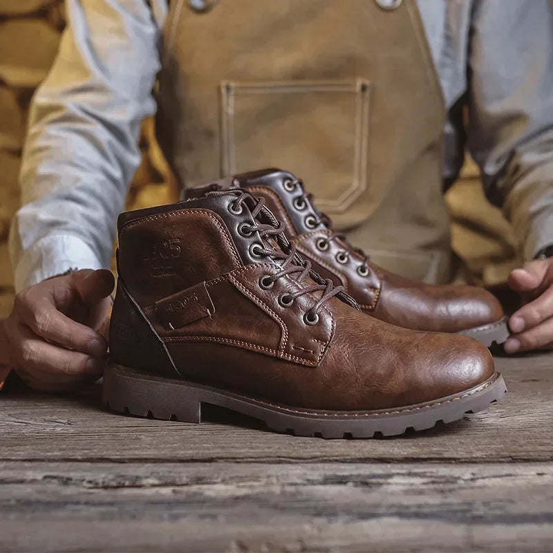Christopher | Stiefeletten aus Kunstleder
