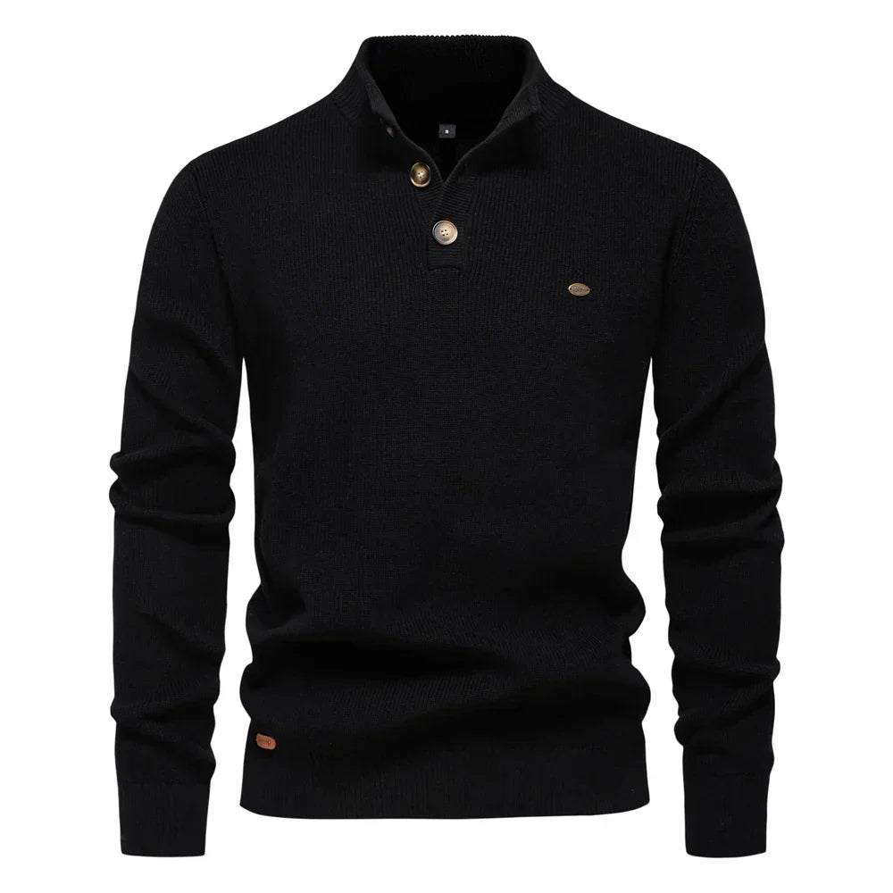 Koelman | Herrenpullover mit Knopfdesign