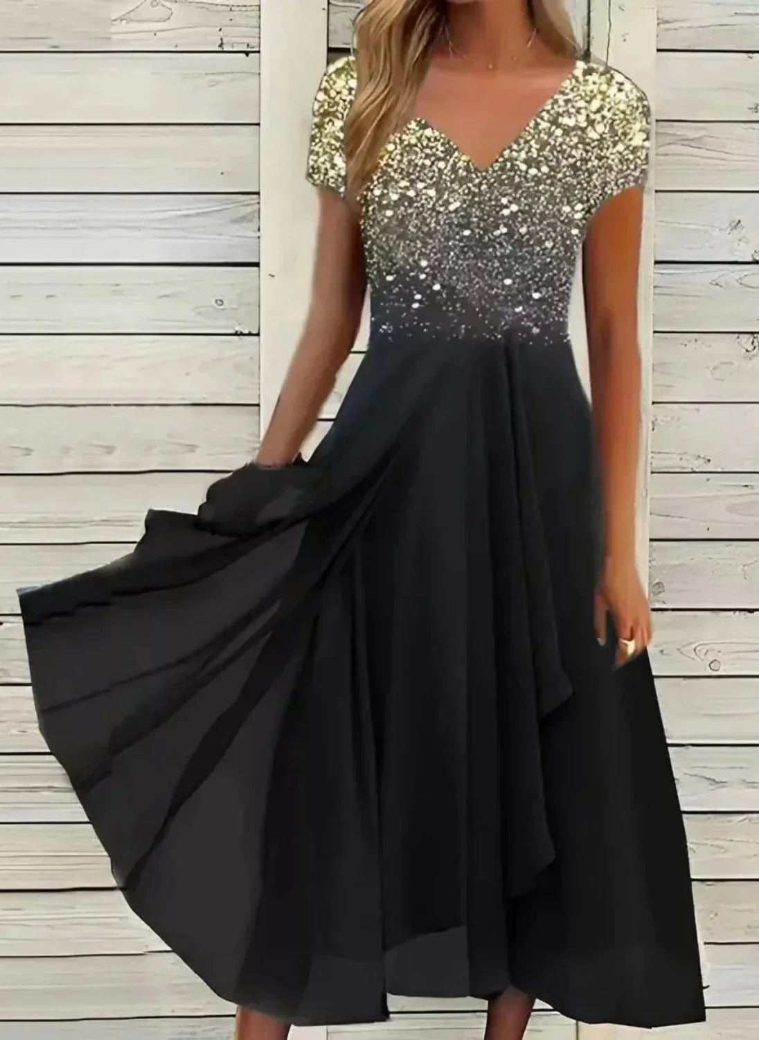 Emilie | Schillerndes Nachtkleid